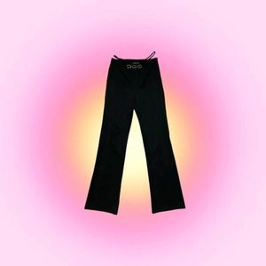 I.AM.GIA flared pants w/silver chain detailing